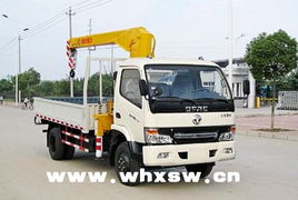 供應2噸隨車吊平板車，湖北隨州程力廠家直銷